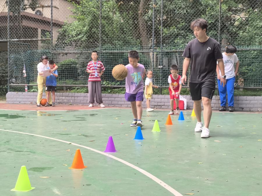 家门口的体能课堂 开福区朝阳社区下沉服务丰富少年活力暑期