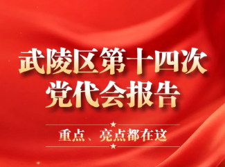 一图看懂 | 武陵区第十四次党代会报告重点及亮点