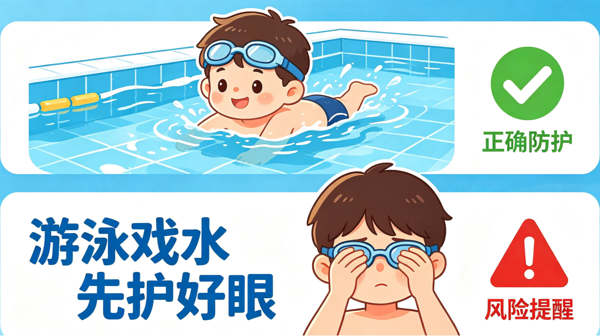 夏日游泳谨防“兔子眼” 眼科医生详解结膜炎高发诱因与防护要点