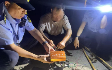 莫让“渔网”碰“法网” 湘江新区查处非法电鱼案
