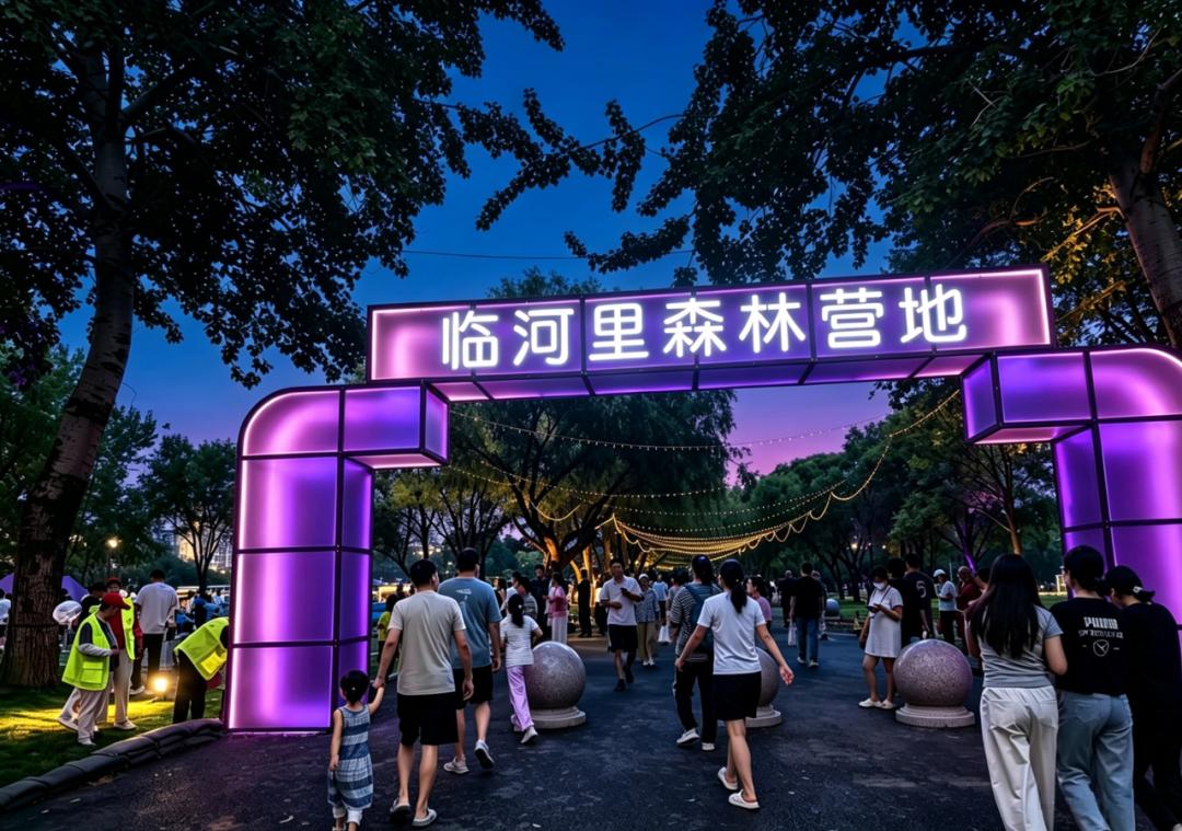 通州10公顷森林营地迎客!超大露营区快来打卡