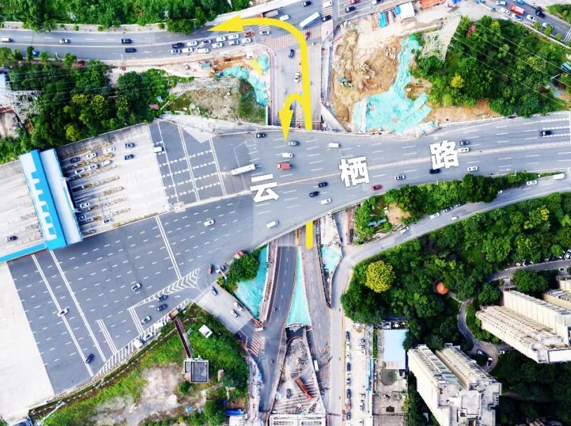 梅浦联络线云栖路下穿涵洞实现双向通车
