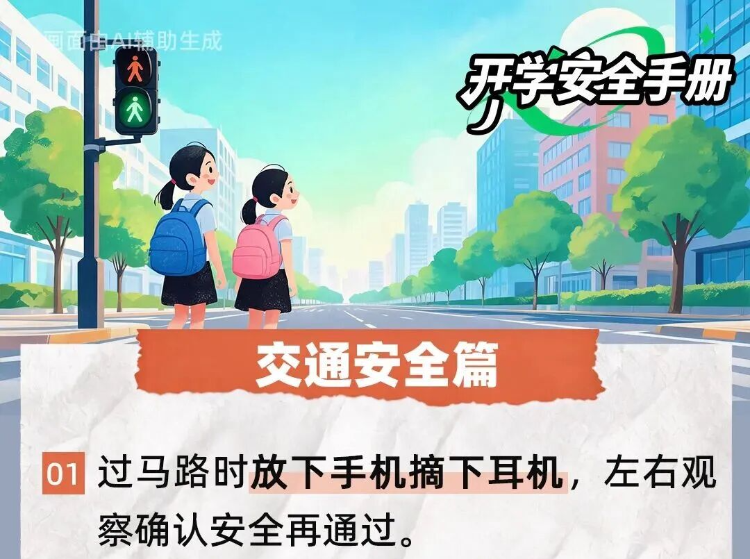 开学啦！20条安全提示请查收~