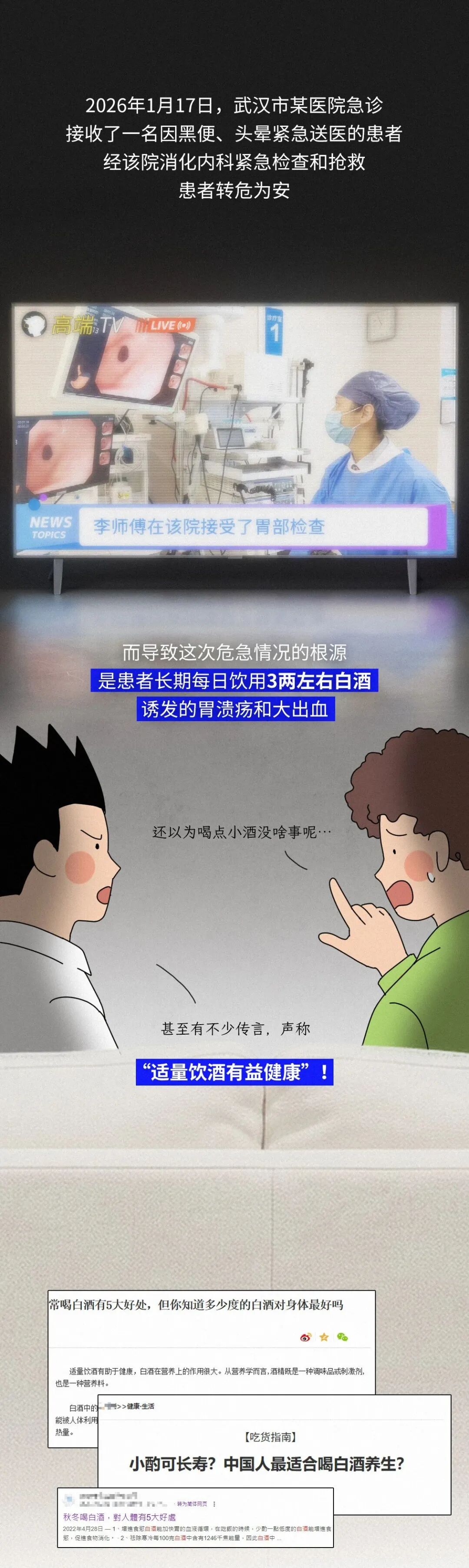 经常在晚饭喝二两白酒的人，最后身体都怎么样了？