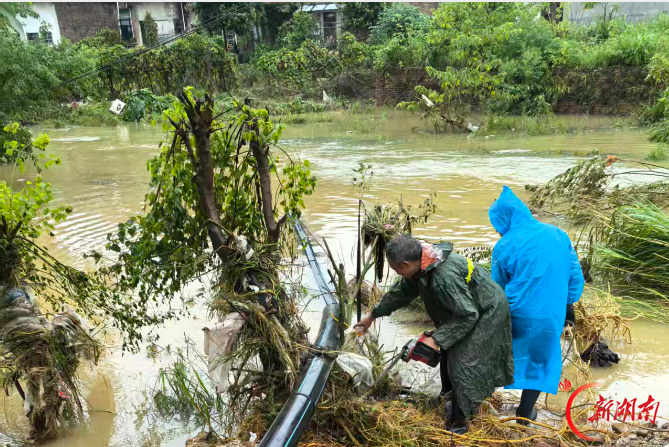 常宁市：鏖战洪峰保供水 风雨里守牢群众“水龙头”