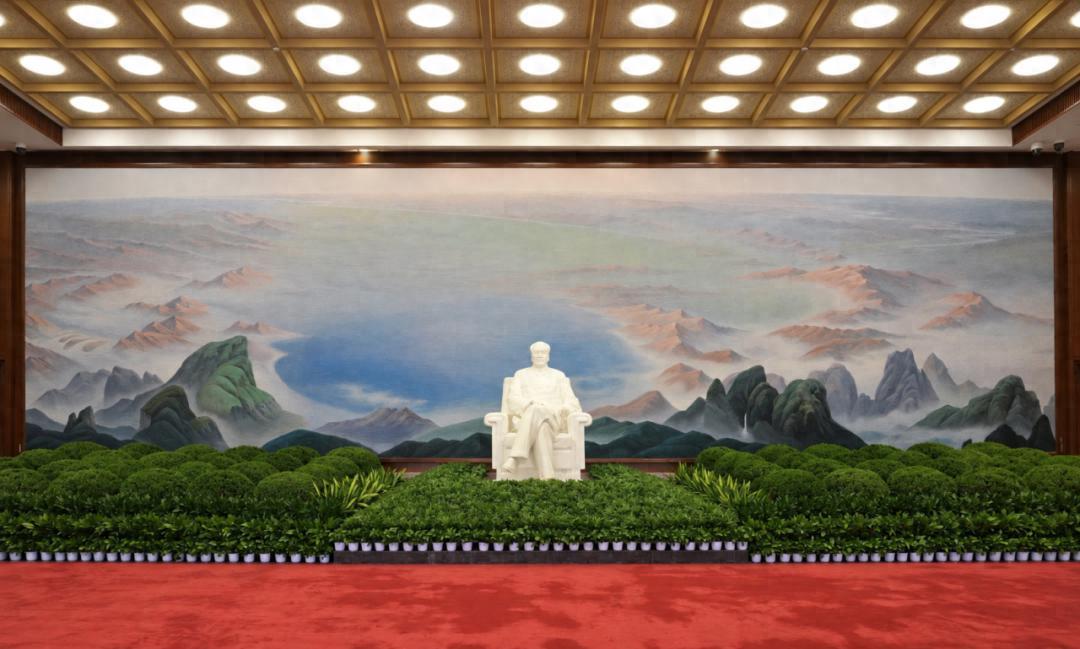 毛主席纪念堂里,巨幅壁画《祖国大地》全新亮相!
