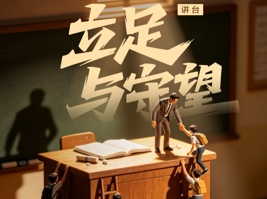【AI海报】谢谢您，教我们答案，陪我们远行