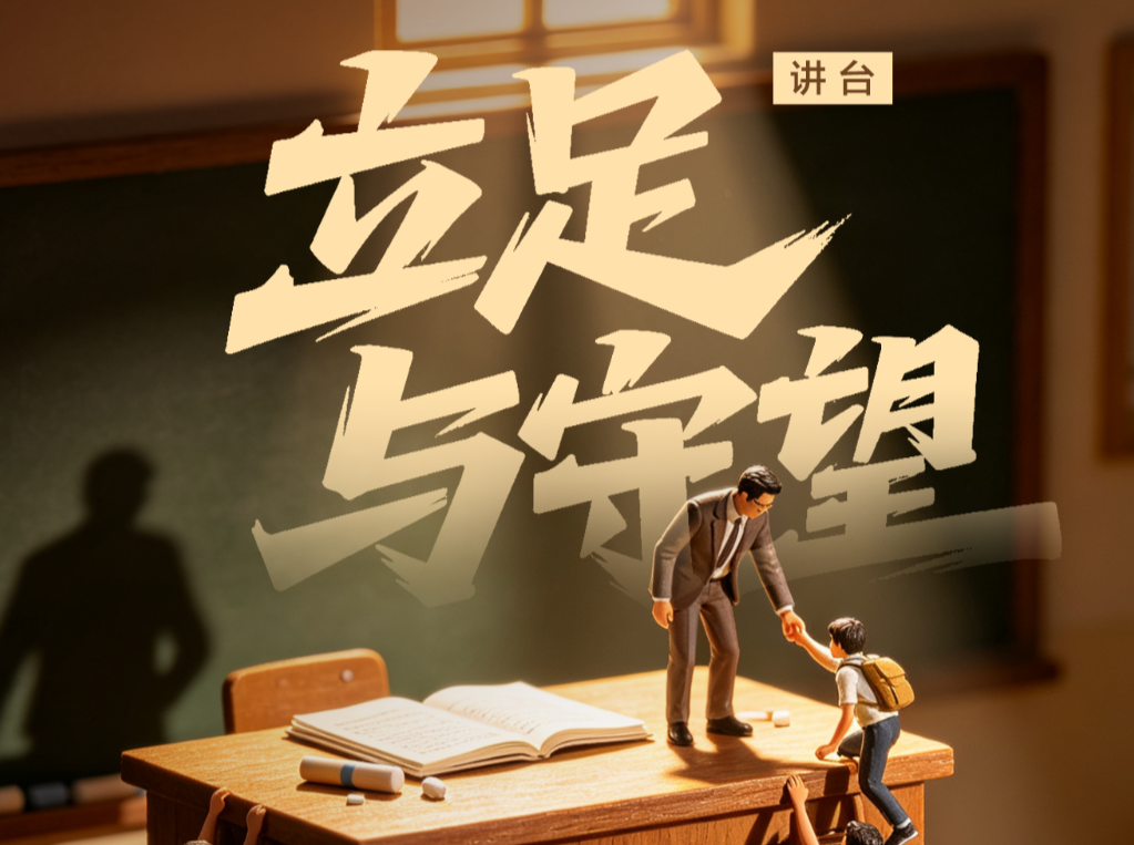 【AI海报】谢谢您，教我们答案，陪我们远行