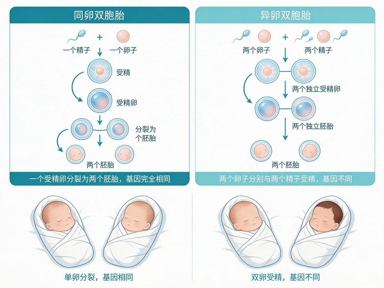 生双胞胎到底靠基因，还是靠运气？
