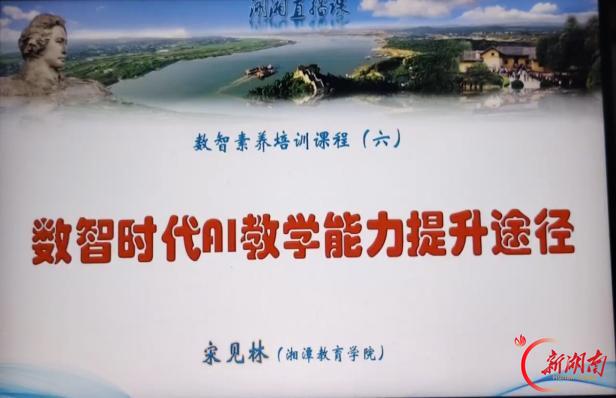 湖南省肖常胜数字教研工作室开展“数字时代AI教学能力提升途径”线上研修活动