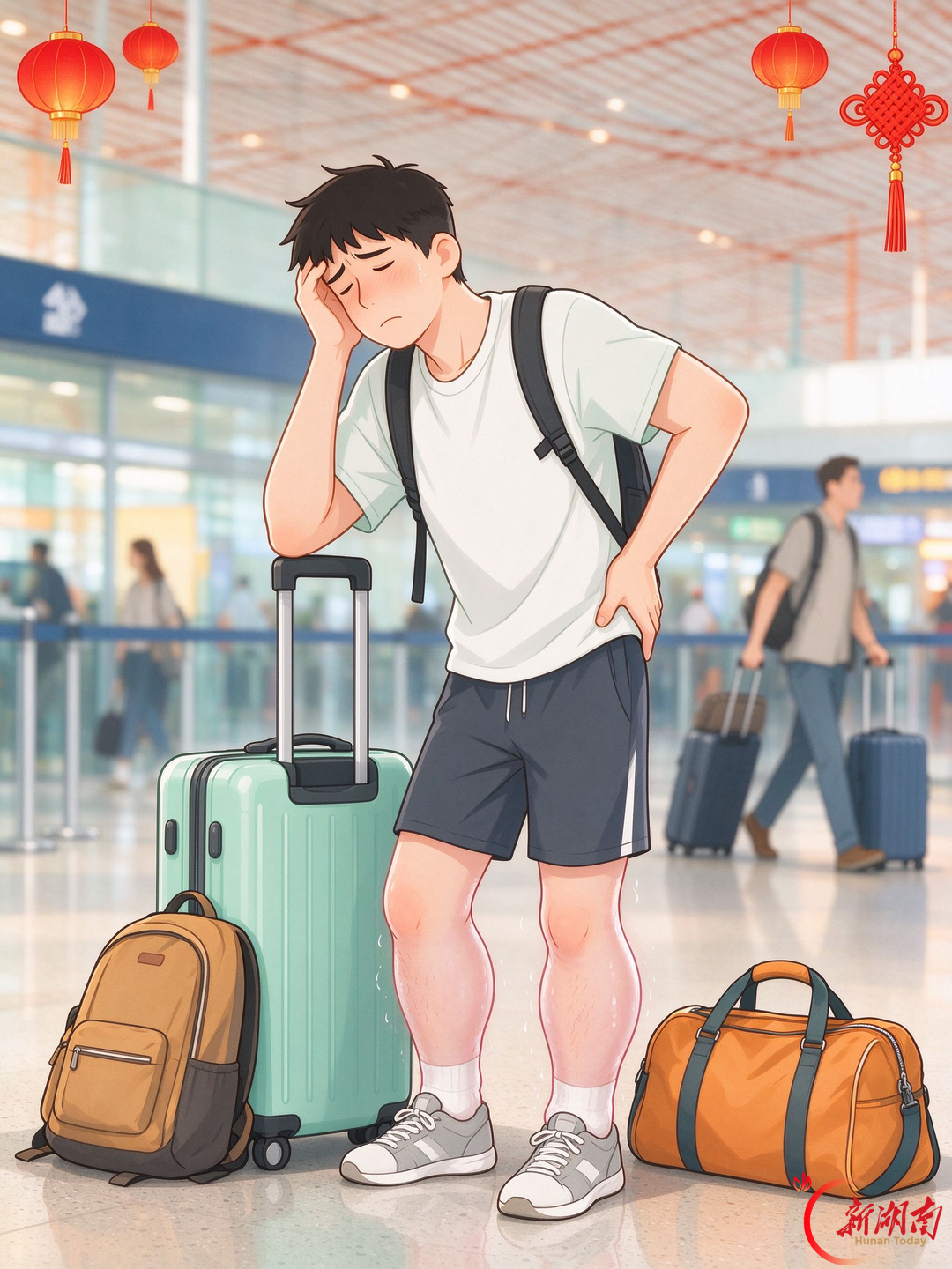 旅途久坐僵又乏 四个动作给身体解绑