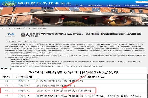 桂东县实现省级专家工作站“零的突破”