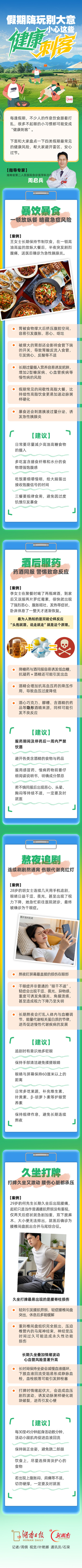 国庆长假健康管理②|放假啦!这些假期“健康刺客”,帮你找到了……