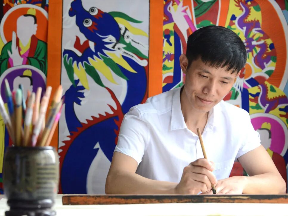 新邵坪上李氏水陆画:从民间家学到市级非遗瑰宝