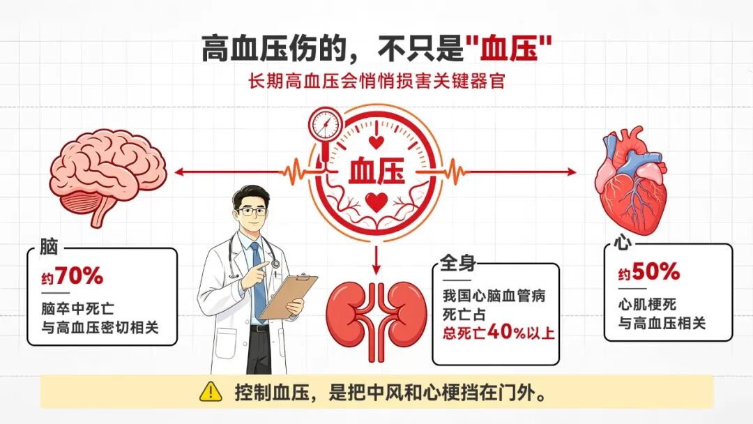 别把“眼前一黑”当累了!3个成年人就有1个高血压,近一半人却不知道