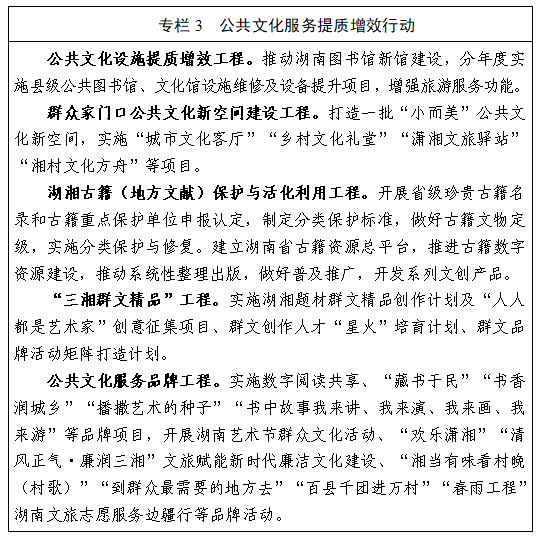 《湖南省“十五五”文化和旅游发展规划》(全文)