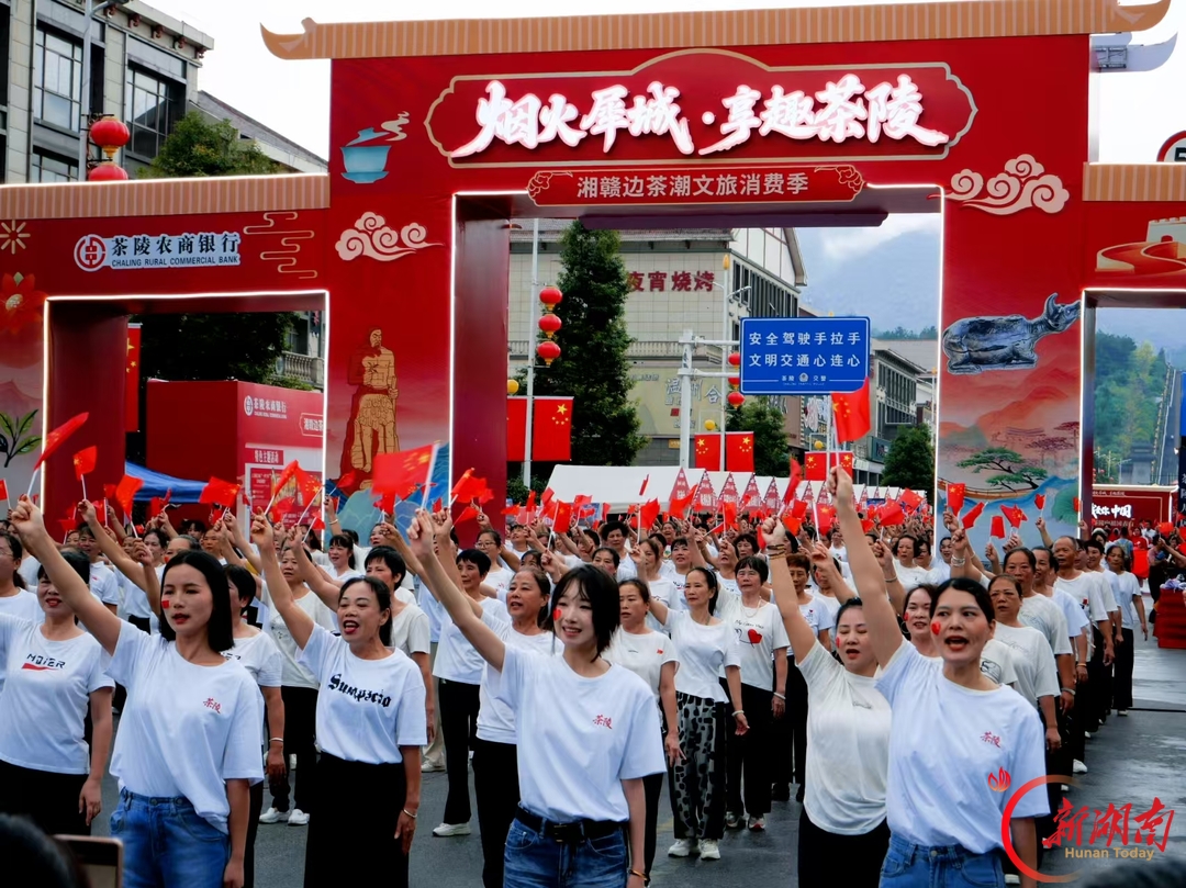国庆玩转株洲丨现场快闪舞蹈热情表白祖国 茶陵国庆文旅消费季活动夯爆了!