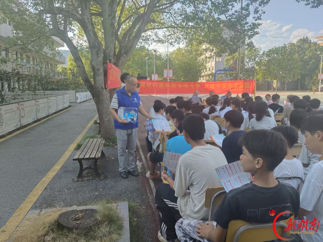 嘉禾县行廊镇：检查宣传齐发力 筑牢校园安全防护网