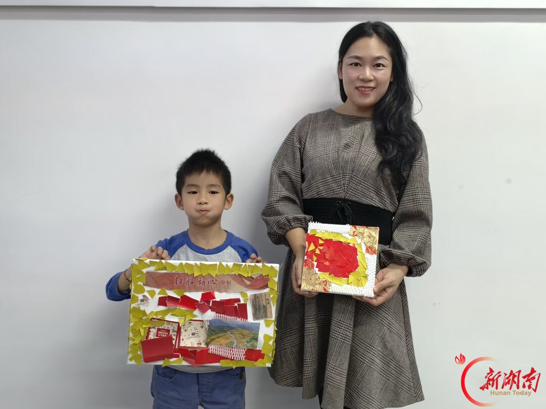 岳阳:一纸一布皆成诗,亲子巧手贺华诞