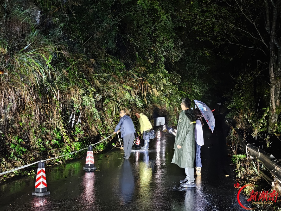 雨夜守山路 护航假期出行——洪江市大崇乡扎实开展夜间道路安全隐患排查工作
