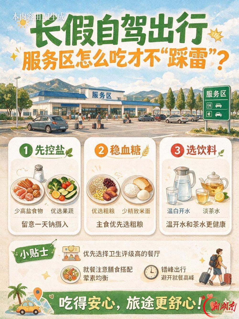 长假自驾出行，服务区怎么吃才不“踩雷”？