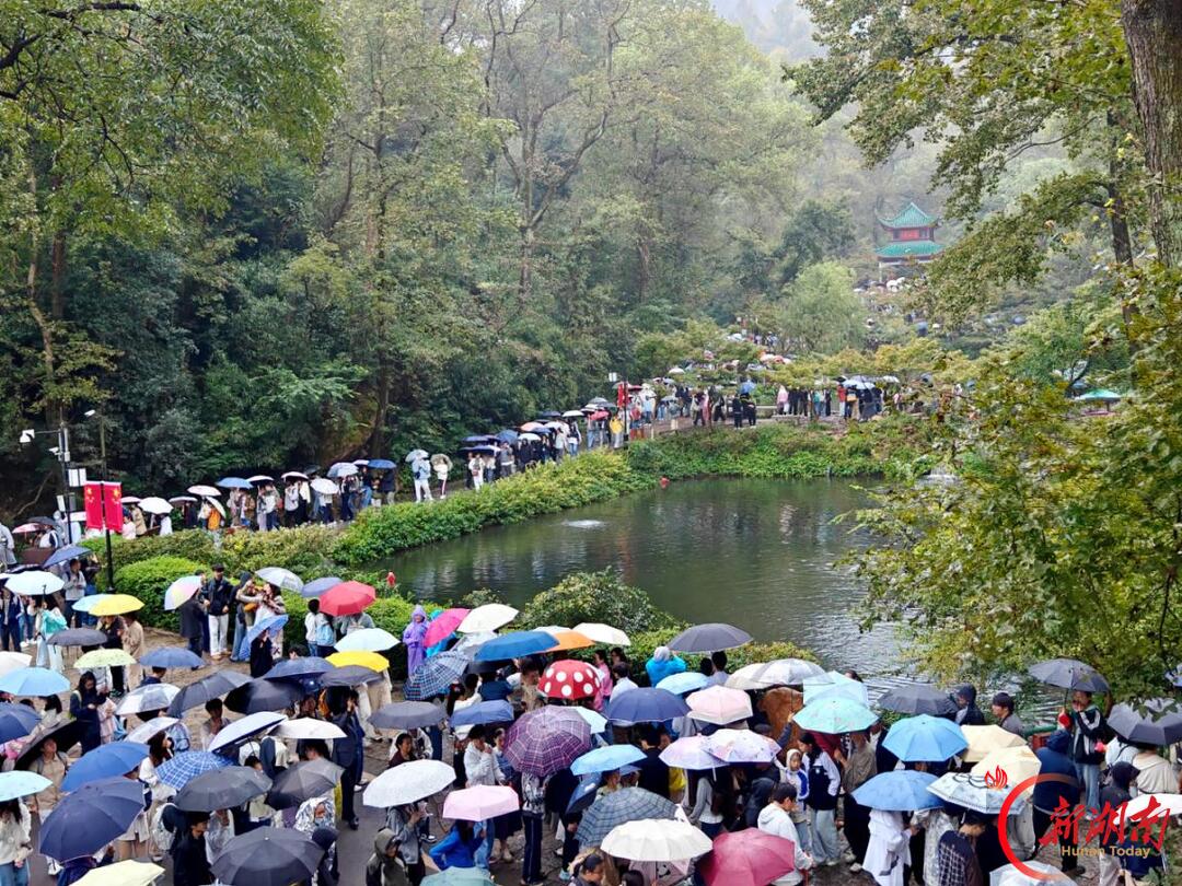 雨天护航 坚守一线!麓山景区全力做好国庆假期游园保障