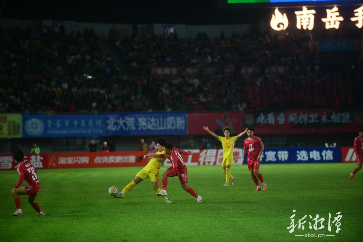 莲城客战雁城:十人湘潭雨中绝平,1:1带走一分