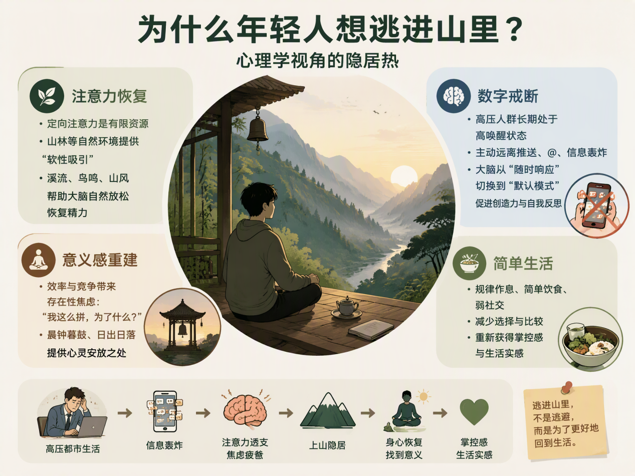 年轻人国庆“隐居山林”背后:一场都市人的精神自救