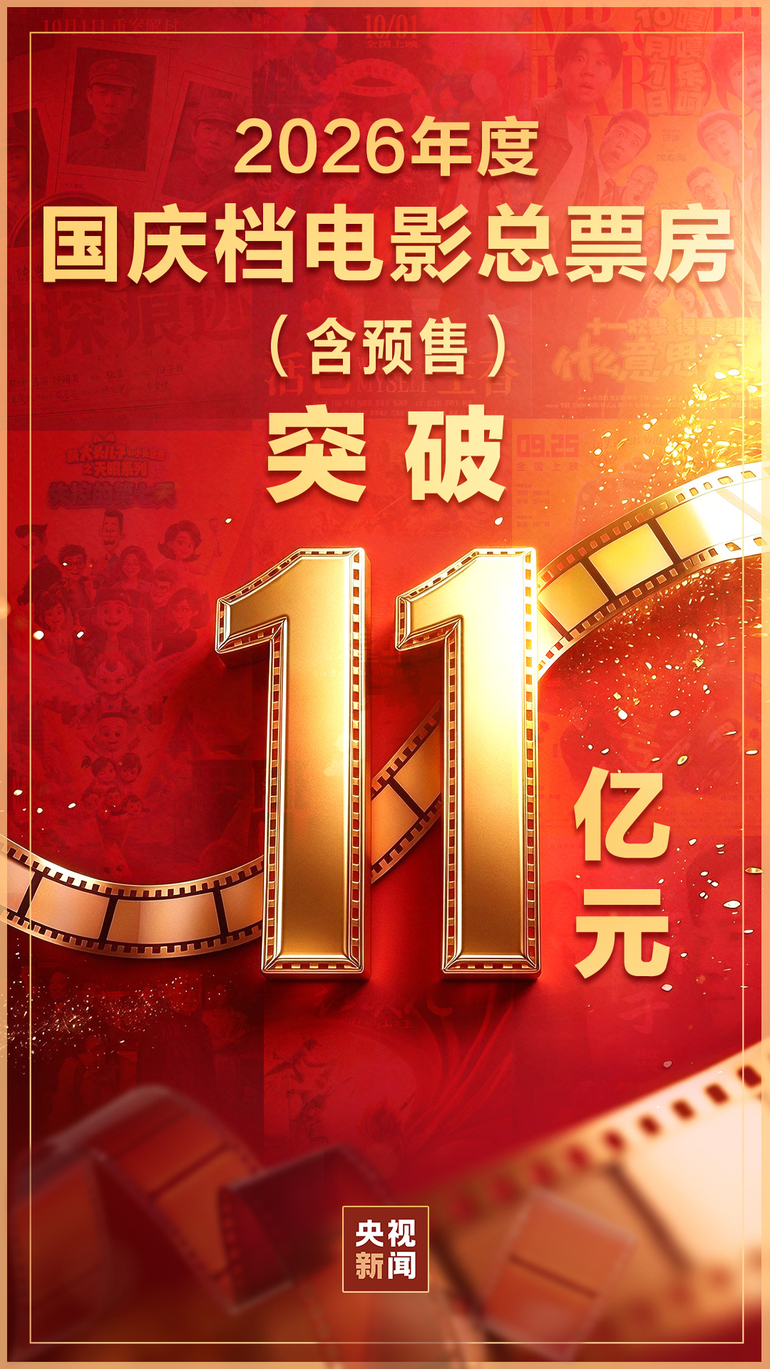 国庆档电影票房破11亿!多部影片官宣海外上映计划