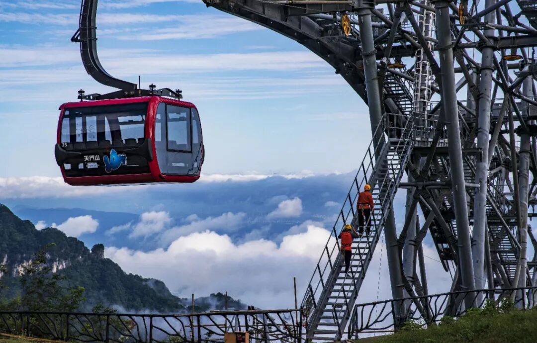 游客注意!张家界天门山景区部分索道临时停运