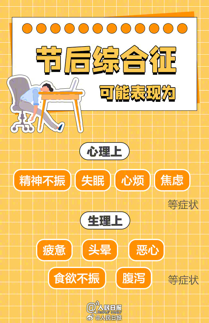 转存收藏!假期结束后怎么调回好状态