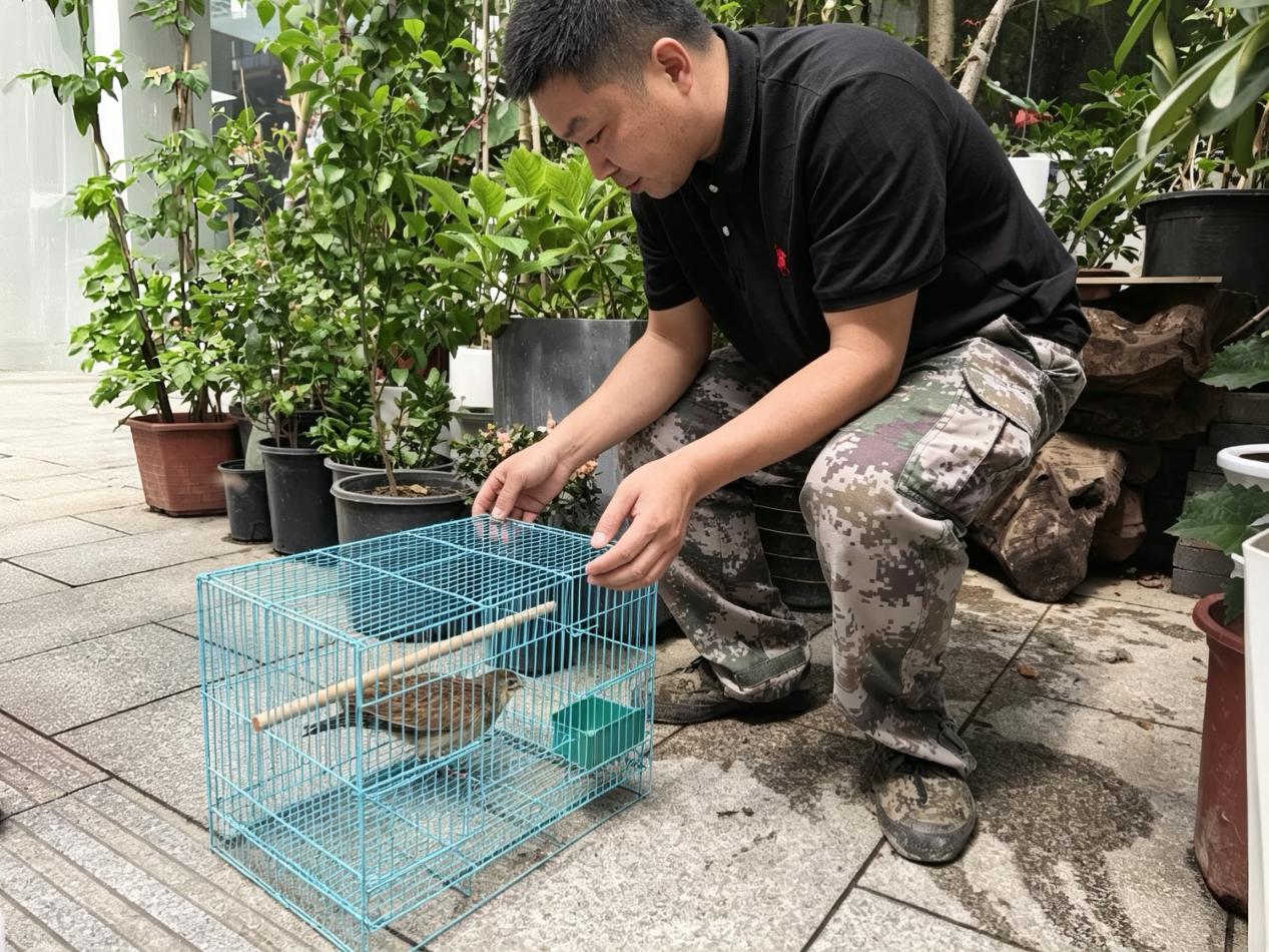 安化成功救助国家二级保护动物鸦鹃