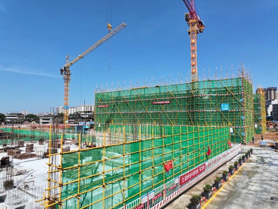 抢抓工期！邵东中伟梅岭实验学校最新建设进度来了