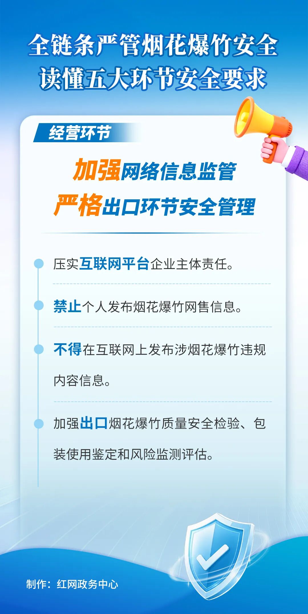 全链条严管烟花爆竹安全！10张系列海报，读懂五大环节安全要求