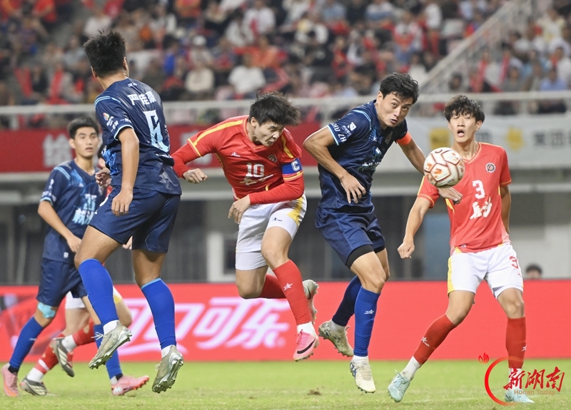 “湘超”第十轮：长沙1比0胜株洲 提前锁定八强