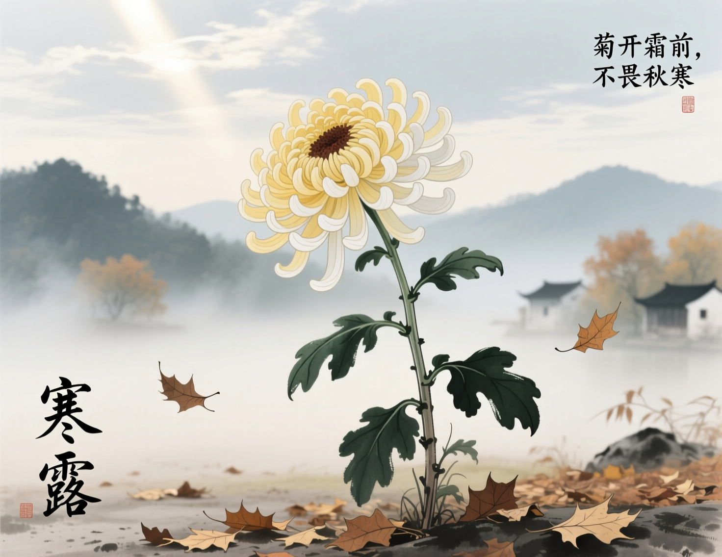 寒露的菊花