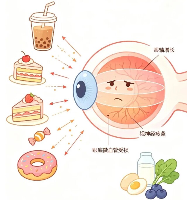 警惕！甜食吃多，正在悄悄加速孩子近视