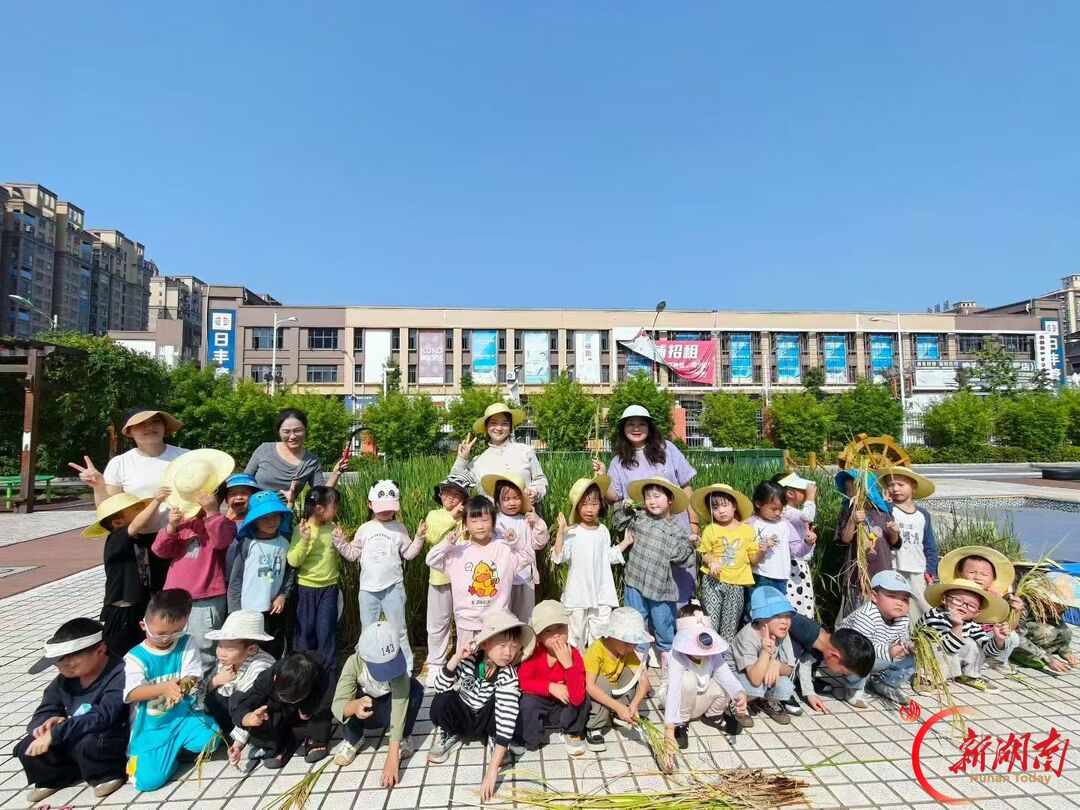衡东县向阳幼儿园:稻穗飘香迎金秋 萌娃劳作获成长