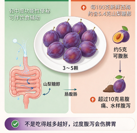 女子吃西梅“通便”竟进了医院!这3个误区很多人还在踩