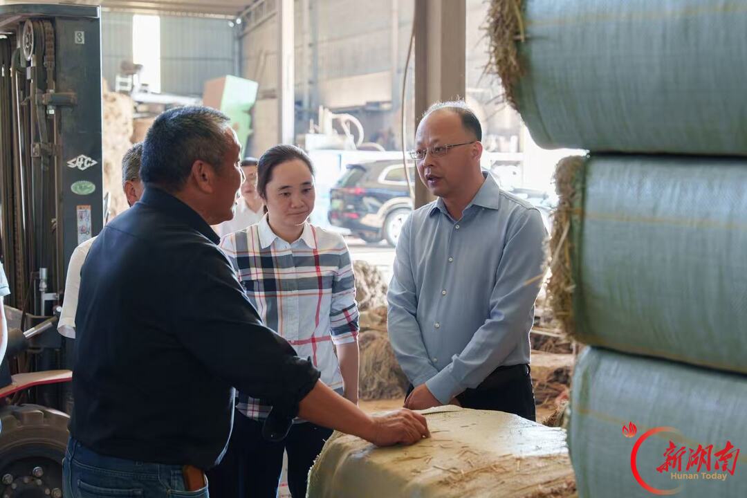 刘勇会赴沅江市调研秸秆综合利用工作时强调:下好秸秆综合利用“先手棋” 真正让秸秆变废为宝