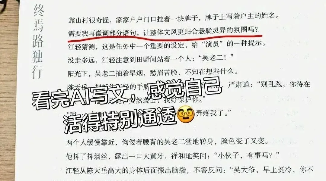 网友称实体书中出现疑似AI提示词,“需要我再微调部分语句吗”,出版社回应:已发出的书回收后全部销毁,经手环节较多,并非作者问题