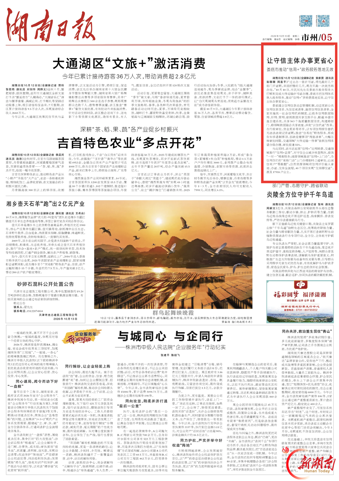 娄底市推动“信用+”政务服务落地见效|湖南日报