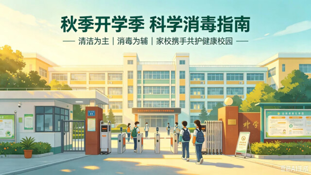 湖南省疾控发布校园消毒要点提醒