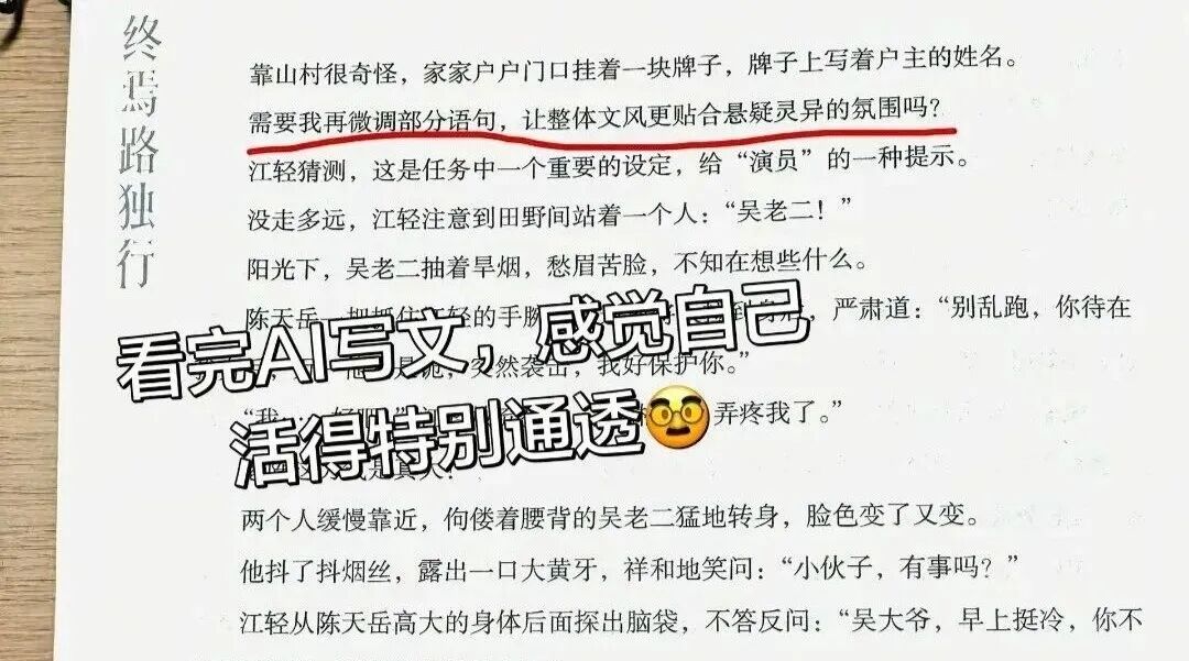 “需要我再微调部分语句吗?”纸质书中出现AI提示词,警示我们什么?