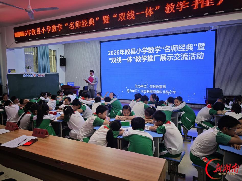 攸县举行首届小学数学名师经典课例展示暨“双线一体”教学成果推广活动