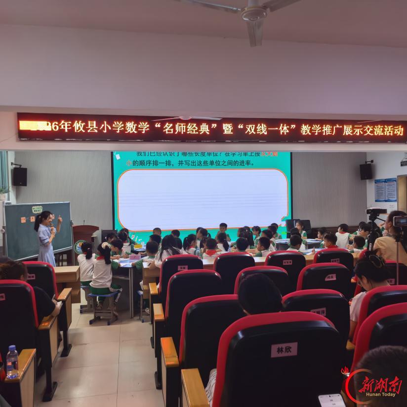 攸县举行首届小学数学名师经典课例展示暨“双线一体”教学成果推广活动