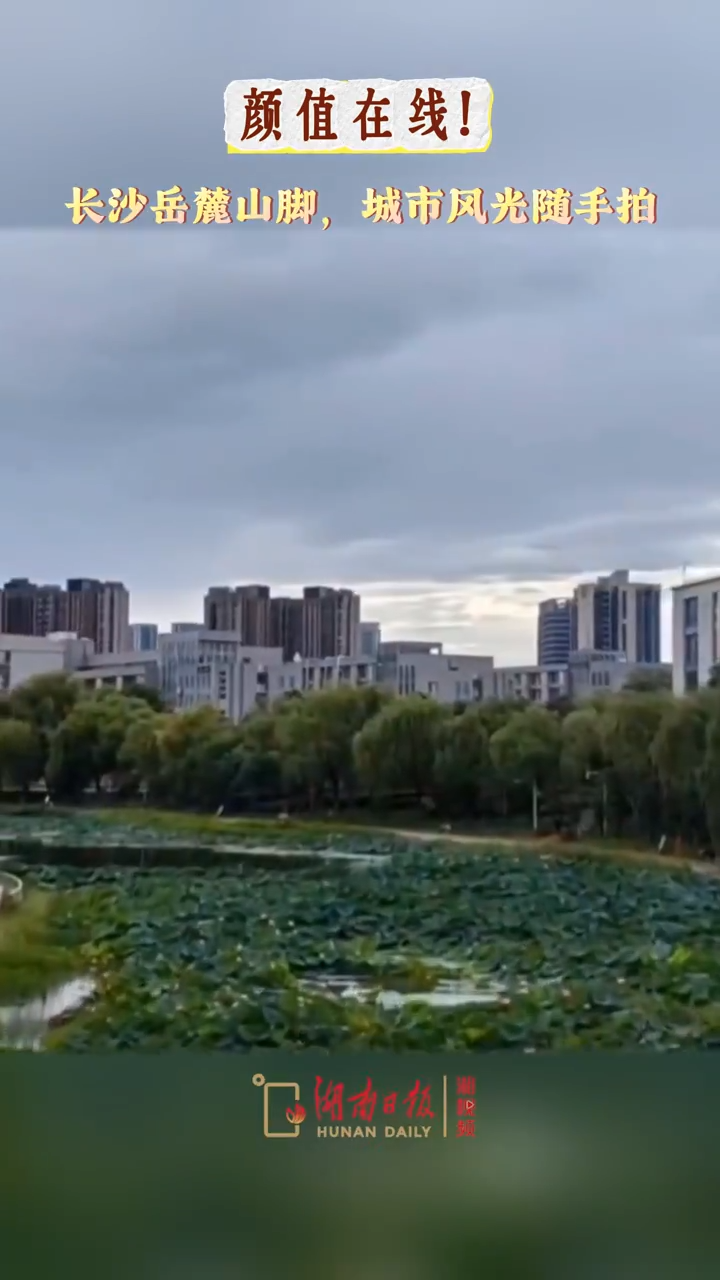 长沙岳麓山脚，城市风光随手拍