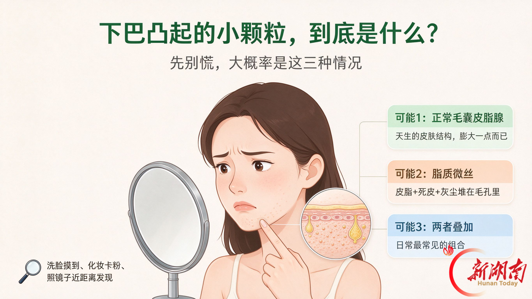 下巴凸起的小颗粒,到底是什么?
