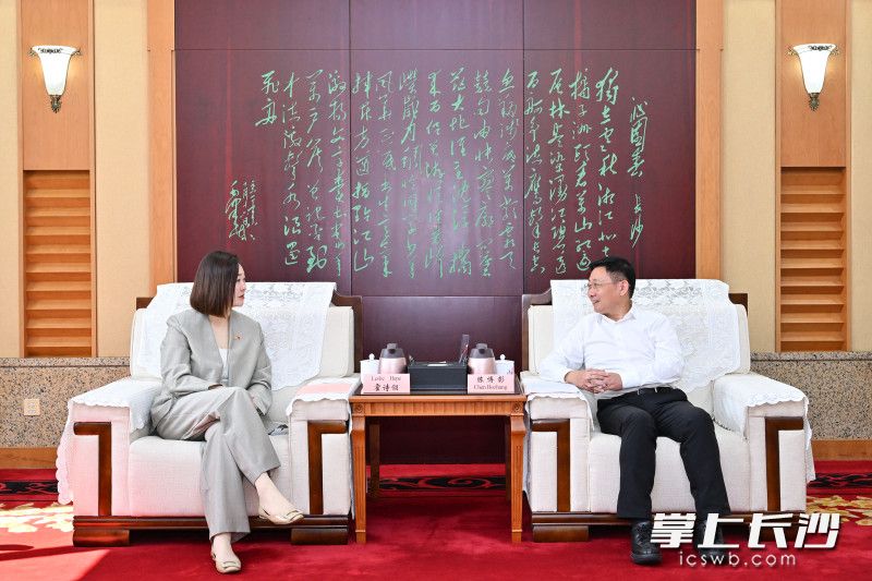 陈博彰会见美国驻武汉总领事霍诗翎一行