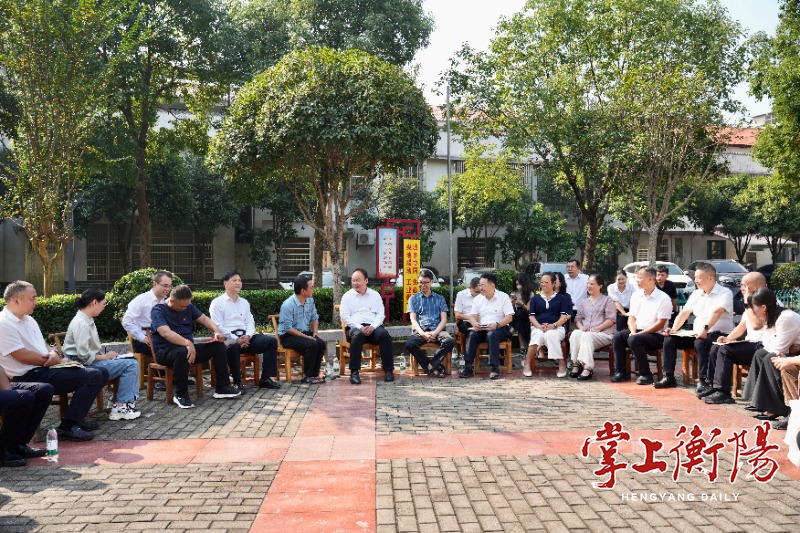 朱健赴常宁宣讲市第十三次党代会精神，暗访督导校园治理工作
